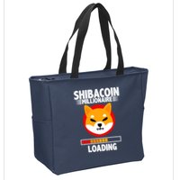 Shiba Coin Millionaire Loading Zip Tote Bag
