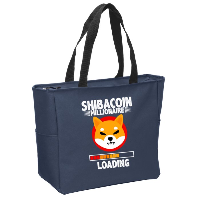 Shiba Coin Millionaire Loading Zip Tote Bag