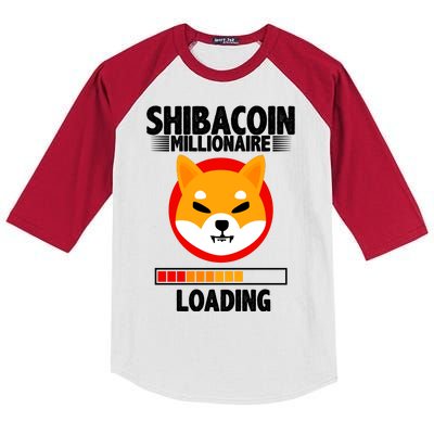 Shiba Coin Millionaire Loading Kids Colorblock Raglan Jersey