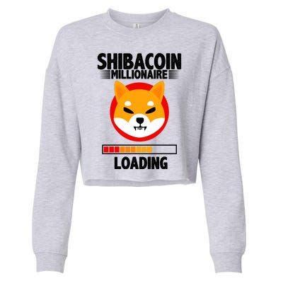 Shiba Coin Millionaire Loading Cropped Pullover Crew