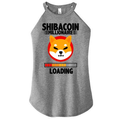 Shiba Coin Millionaire Loading Women's Perfect Tri Rocker Tank