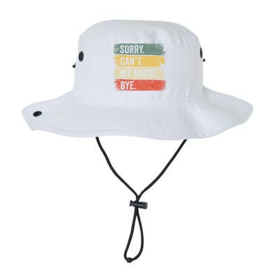 Sorry Can't My Horse Bye Horse Horseback Riding Gift Legacy Cool Fit Booney Bucket Hat