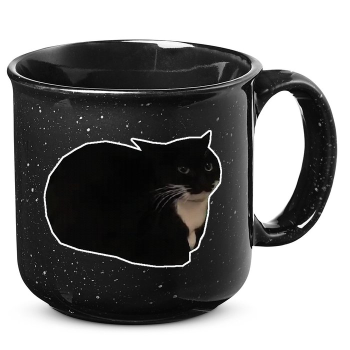 Spinning Cat Meme Maxwell The Cat Meme 15oz Campfire Ceramic Mug