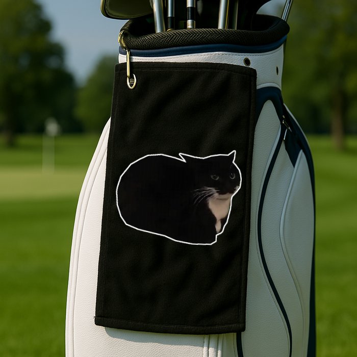 Spinning Cat Meme Maxwell The Cat Meme Golf Towel