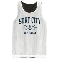 Surf City Nj Vintage Crossed Oars Boat Anchor Mesh Reversible Basketball Jersey Tank