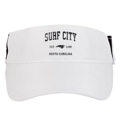 Surf City North Carolina Nc Vintage Sports Design Adult Drive Performance Visor