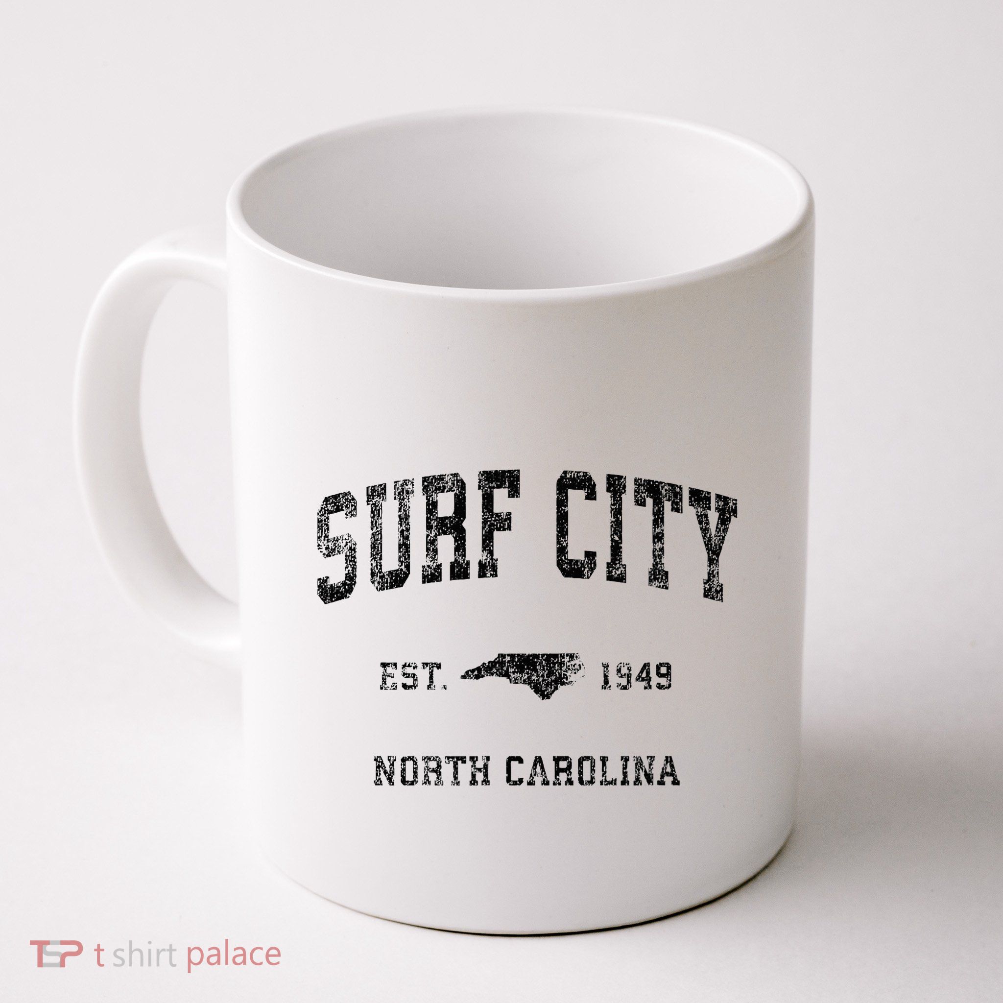 Surf City North Carolina Nc Vintage Sports Design Mug