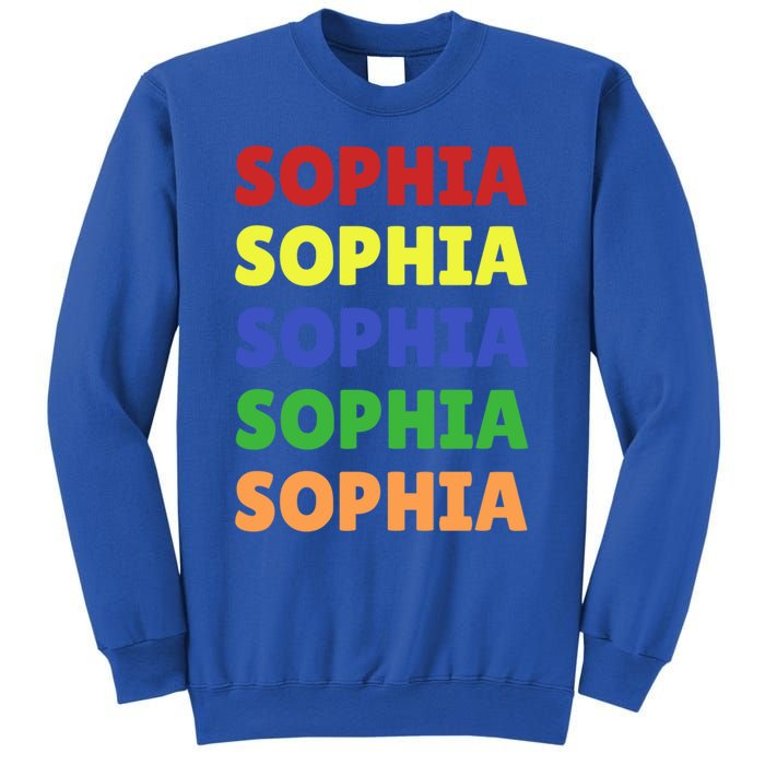 Sophia Colorful Name Stack Pride In Your Name Gift Sweatshirt