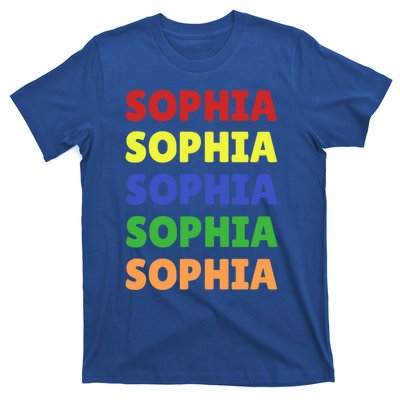 Sophia Colorful Name Stack Pride In Your Name Gift T-Shirt