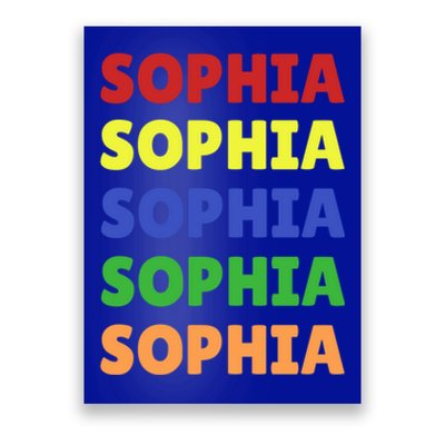 Sophia Colorful Name Stack Pride In Your Name Gift Poster