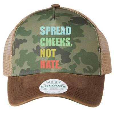Spread Cheeks. Not Hate. Legacy Tie Dye Trucker Hat