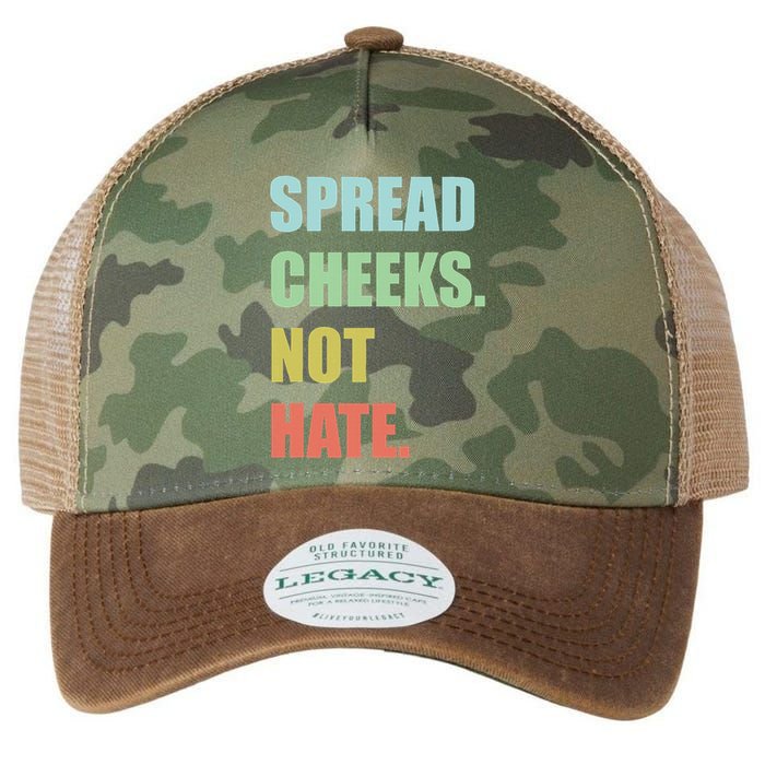 Spread Cheeks. Not Hate. Legacy Tie Dye Trucker Hat