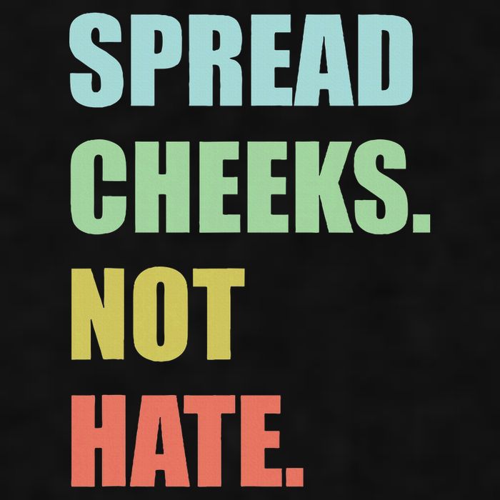 Spread Cheeks. Not Hate. Ladies PosiCharge Tri-Blend Wicking Tank