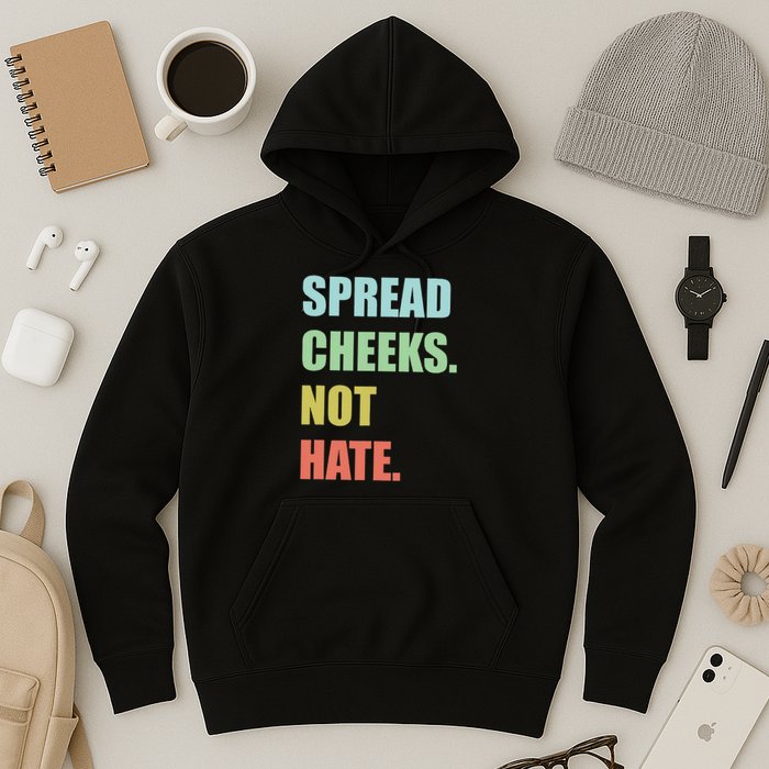 Spread Cheeks. Not Hate. Hoodie