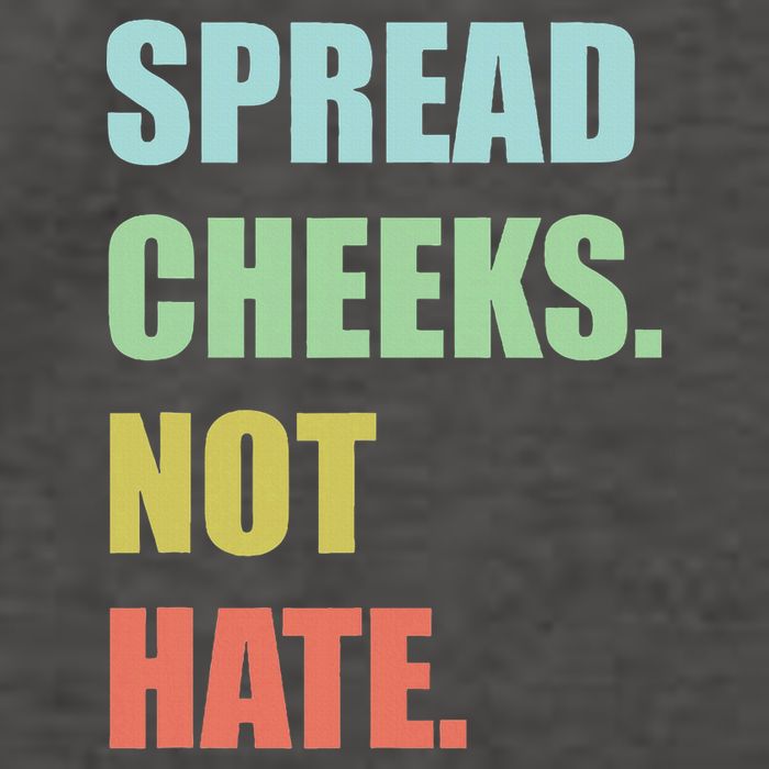 Spread Cheeks. Not Hate. Vector Backpack