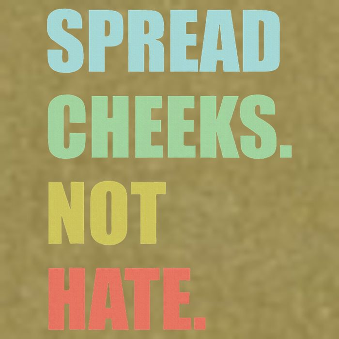 Spread Cheeks. Not Hate. Garment-Dyed Women's Muscle Tee