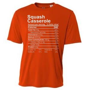 Squash Casserole Nutrition Facts Label Cooling Performance Crew T-Shirt