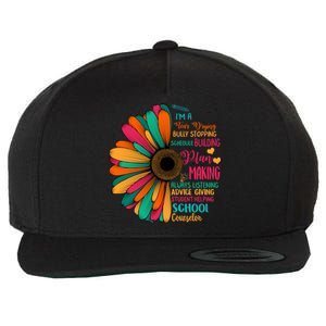 School Counselor National School Counseling Week Teacher Gift Wool Snapback Cap