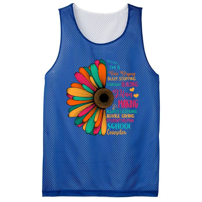 School Counselor National School Counseling Week Teacher Gift Mesh Reversible Basketball Jersey Tank