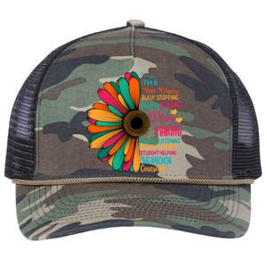 School Counselor National School Counseling Week Teacher Gift Retro Rope Trucker Hat Cap