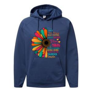 School Counselor National School Counseling Week Teacher Gift Performance Fleece Hoodie