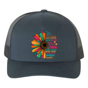 School Counselor National School Counseling Week Teacher Gift Yupoong Adult 5-Panel Trucker Hat