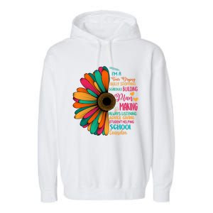 School Counselor National School Counseling Week Teacher Gift Garment-Dyed Fleece Hoodie