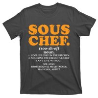 Sous Chef Noun Definition Funny Cooking Term Men Women Cook T-Shirt