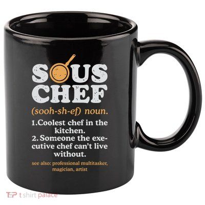Sous Chef Noun Definition Funny Cooking Term Men Women Cook 11oz C Handle Ceramic Mug