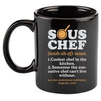 Sous Chef Noun Definition Funny Cooking Term Men Women Cook 11oz C Handle Ceramic Mug