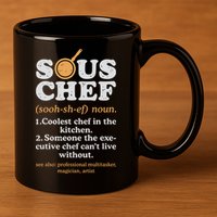 Sous Chef Noun Definition Funny Cooking Term Men Women Cook 11oz C Handle Ceramic Mug