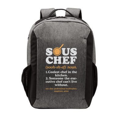 Sous Chef Noun Definition Funny Cooking Term Men Women Cook Vector Backpack