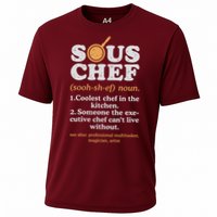 Sous Chef Noun Definition Funny Cooking Term Men Women Cook Cooling Performance Crew T-Shirt
