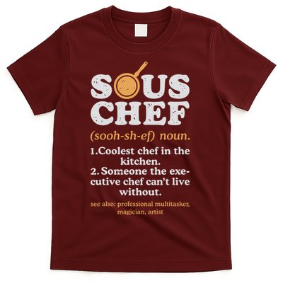 Sous Chef Noun Definition Funny Cooking Term Men Women Cook T-Shirt