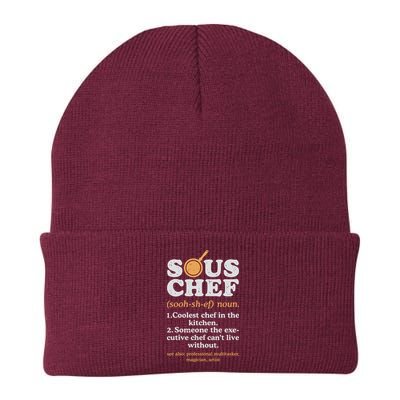 Sous Chef Noun Definition Funny Cooking Term Men Women Cook Beanie