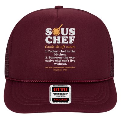 Sous Chef Noun Definition Funny Cooking Term Men Women Cook Trucker Hat
