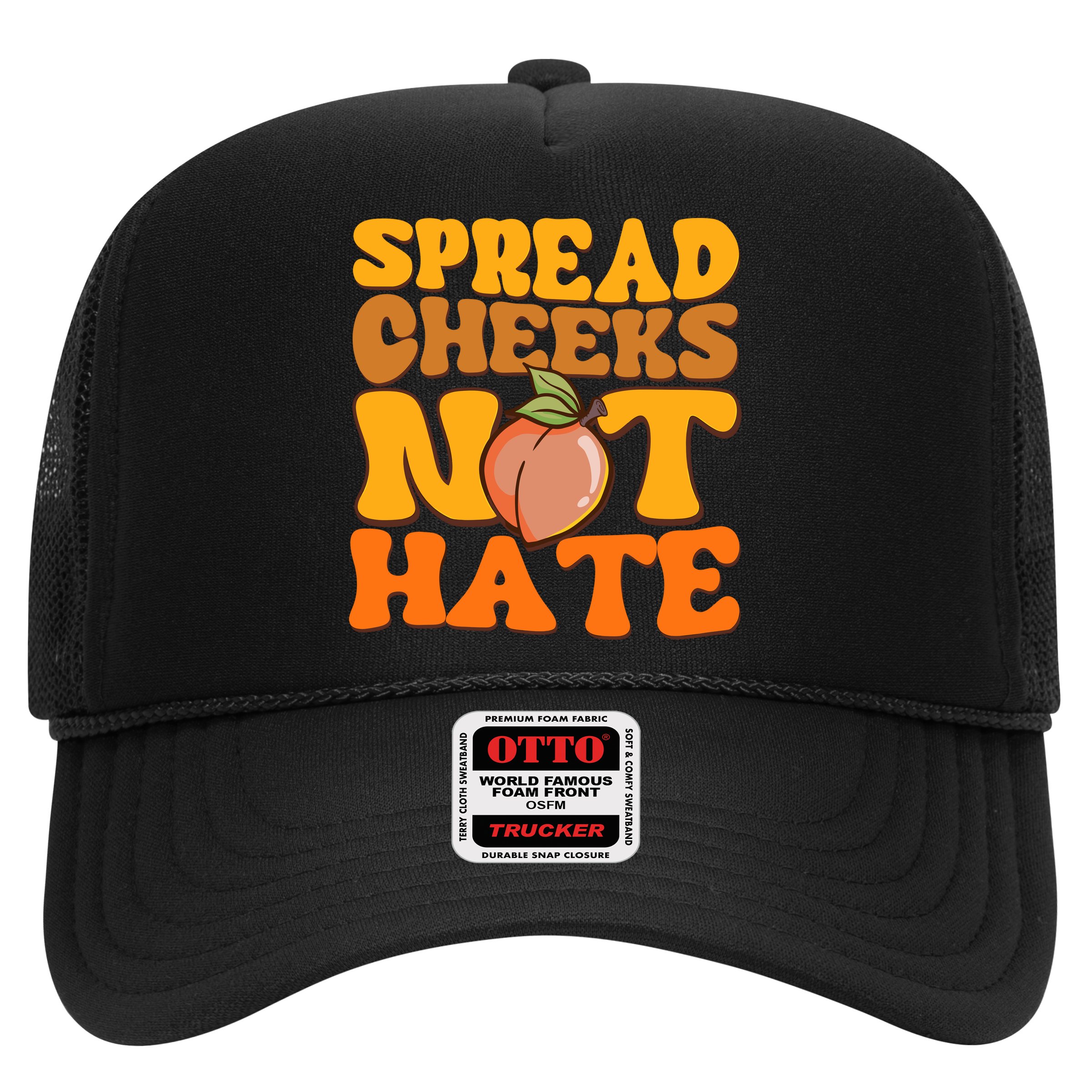 Spread Cheeks Not Hate Fitness Workout Funny Gym Hat