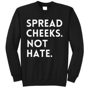 Spread Cheeks Not Hate Gym Men Funny Graphic Fitness Sweatshirt