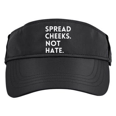 Spread Cheeks Not Hate Gym Men Funny Graphic Fitness Adult Drive Performance Visor