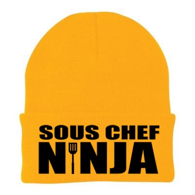 Sous Chef Ninja Funny Culinary Cook Gift Knit Cap Winter Beanie