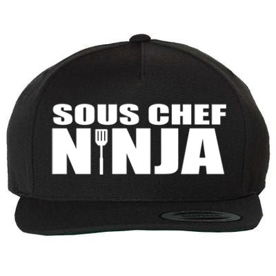 Sous Chef Ninja Funny Culinary Cook Gift Wool Snapback Cap