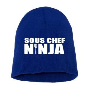 Sous Chef Ninja Funny Culinary Cook Gift Short Acrylic Beanie