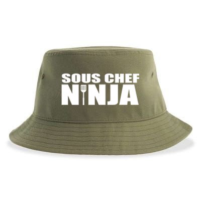 Sous Chef Ninja Funny Culinary Cook Gift Sustainable Bucket Hat