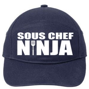 Sous Chef Ninja Funny Culinary Cook Gift 7-Panel Snapback Hat