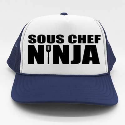 Sous Chef Ninja Funny Culinary Cook Gift Trucker Hat