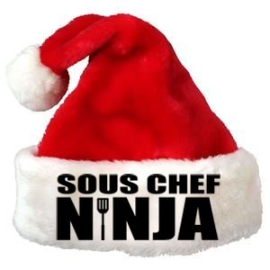 Sous Chef Ninja Funny Culinary Cook Gift Premium Christmas Santa Hat