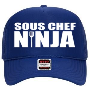 Sous Chef Ninja Funny Culinary Cook Gift High Crown Mesh Back Trucker Hat