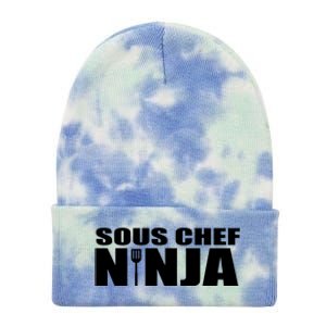 Sous Chef Ninja Funny Culinary Cook Gift Tie Dye 12in Knit Beanie