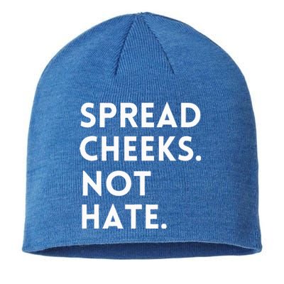 Spread Cheeks Not Hate Gym Funny Graphic Fitness Sustainable Beanie