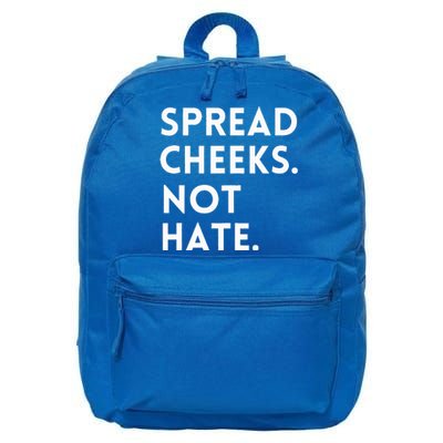 Spread Cheeks Not Hate Gym Funny Graphic Fitness 16 in Basic Backpack